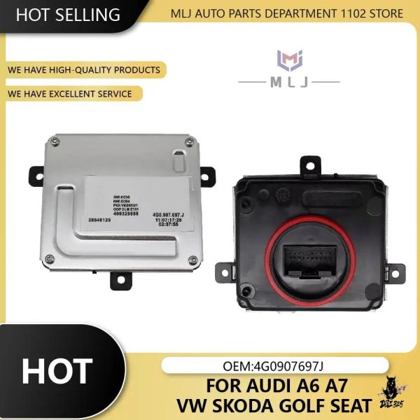 互換品 アウディ A6/A7 フォルクスワーゲン シュコダ ゴルフ用 LEDヘッドライト DRL ドライバーモジュール 4G0907697J