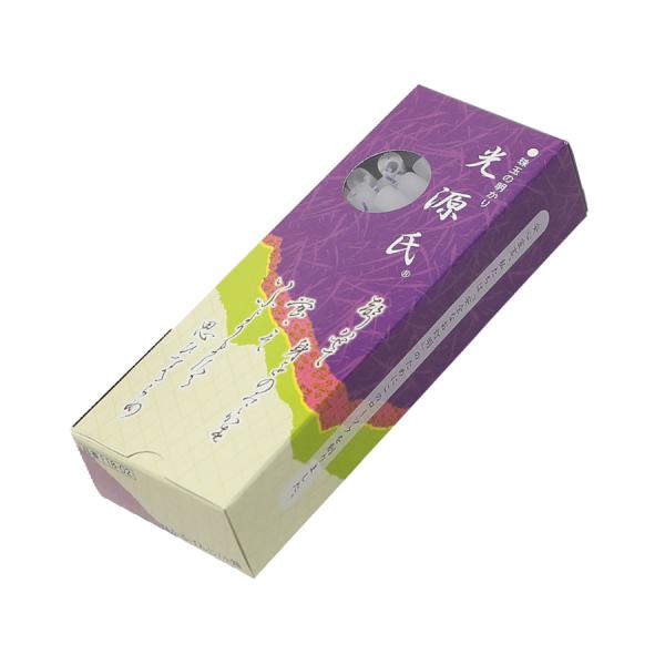 紫芯の超短寸ローソク。使い切りで安心です。品名　光源氏（小箱）寸法　φ7.2mm×25mm燃焼時間　約8分ローソク本数　約144本総重量（Gross Weight)　約125gパッケージサイズ　58mm×155mm×30mm製造元　東海製蝋...