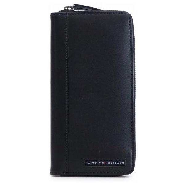 TOMMY HILFIGER  財布 ラウンドファスナー 長財布 ブラック 黒 革 31TL13X025 並行輸入 小銭入れ付き トミーヒルフィガー 折財布
