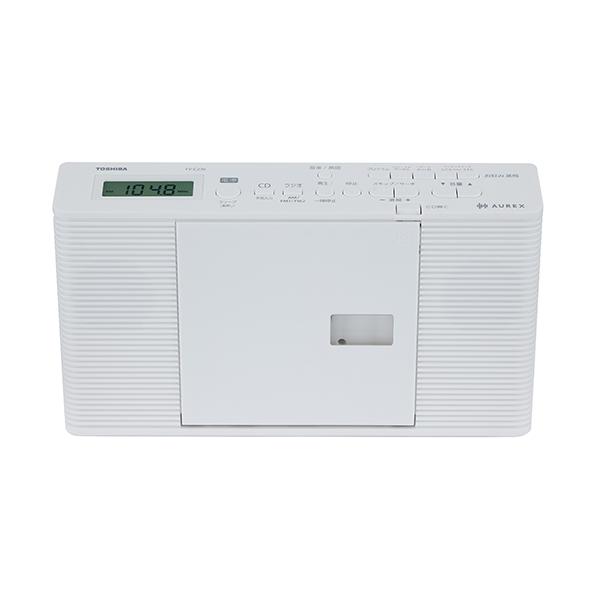東芝 CDラジオ TY-C270W ホワイト ワイドFM対応 英語学習 ENGLISHモード CDプレーヤー AM FM レジューム機能 スリム 4560158876835