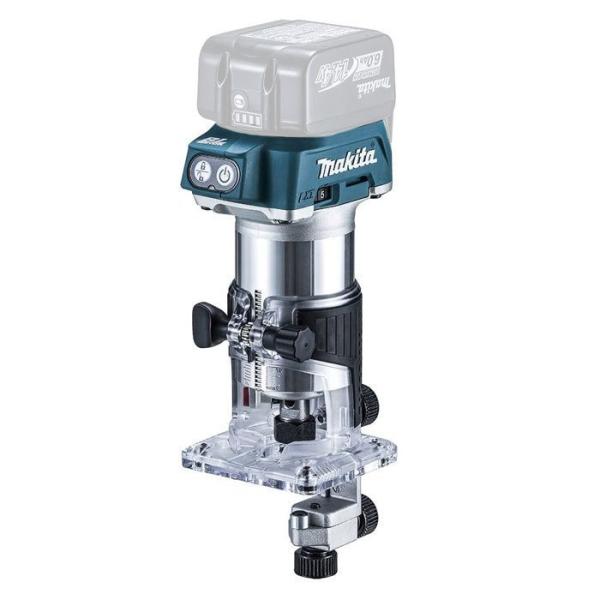 マキタ　１４．４Ｖ　充電式トリマ　ＲＴ４０ＤＺ　本体のみ※バッテリ・充電器・ケース別売■バッテリ・充電器・ケース別売従来のＡＣ機と比べ、作業スピードは約３０％ＵＰ↑コードレスだから、取り回しも軽快！コードの煩わしさもなく、仕上がり安定●意図...