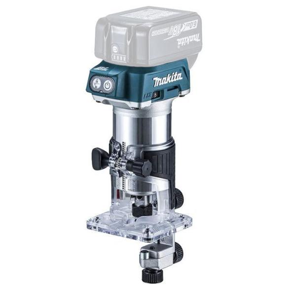 マキタ　１８Ｖ　充電式トリマ　ＲＴ５０ＤＺ　本体のみ※バッテリ・充電器・ケース別売■バッテリ・充電器・ケース別売従来のＡＣ機と比べ、作業スピードは約３０％ＵＰ↑コードレスだから、取り回しも軽快！コードの煩わしさもなく、仕上がり安定●意図しな...