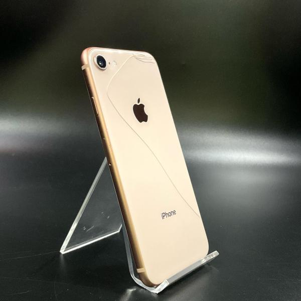 Apple 【全額返金保証】【最速発送】 iPhone 8 64GB ゴールド au 白