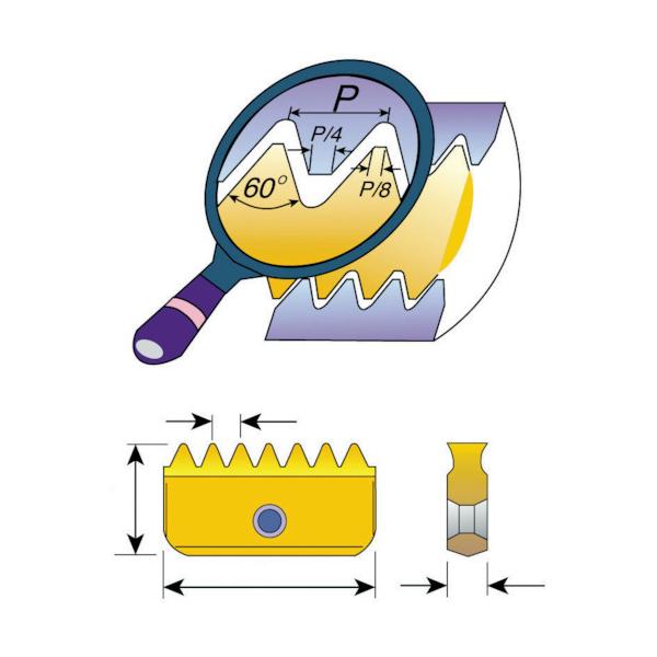 TR NOGA Carmex�~���X���b�h�����`�b�v ISO�˂��p ��12×�s�b�`1.25×����6.3