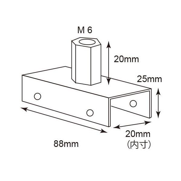 1 4 ツーバイフォー材用金具アジャスター 1バイ用 8個入 1 4 金具 スペーサー ツーバイフォー 八幡ねじ Buyee Buyee Japanese Proxy Service Buy From Japan Bot Online