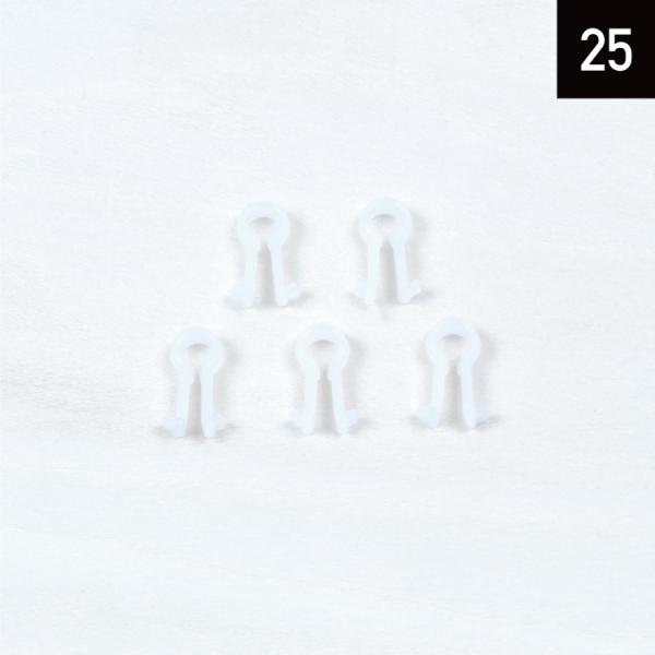 有孔ボード PP樹脂製ロックピン 穴径 5mm / 5φ 用 (30個入)<br