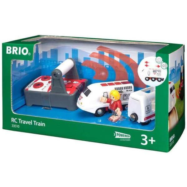知育玩具 BRIOリモートコントロールトラベルトレイン 33510 BRIO 36か月以上対応 木製レール遊び対応 高品質耐久性安全設計 並行輸入品