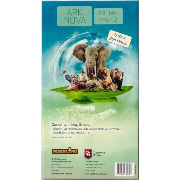 アーク・ノヴァ 動物園マップパック2 Ark Nova Zoo Map Pack 2 拡張 ボードゲーム 新マップ5種 1〜4人 英語版