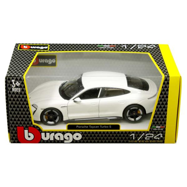 ポルシェ タイカン ターボS 【精巧な1/24ミニカー】 ブラゴ製 電気