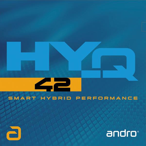 アンドロ HY-Q 42 卓球ラケット用 裏ソフトラバー レッド/ブラック Ｙ卓球店(andro) [M便 1/4]