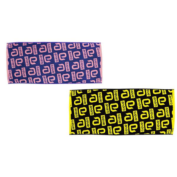 コンビロゴを規則的に配置したシンプルデザイン。【サイズ】34×80cm【素材】綿100%【カラー】ブラック、ネイビーMade in Japan