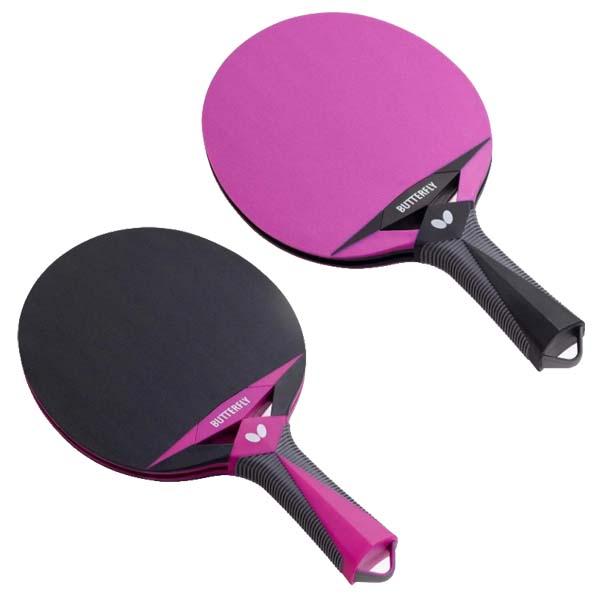 木材を使用していないため、手軽にアウトドアでも卓球を楽しめるレジャー用ラケットです。商品名 バタフライ アウトドアラケット品番 77350タイプ ラバーばりラケットブレード構成 TPE、PP原産国 中国カラー：ロゼ（016）、ブラック（27...