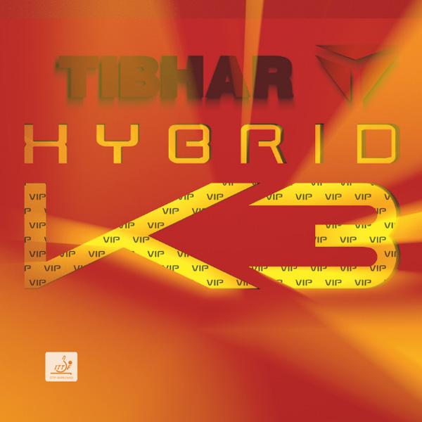 ティバー(TIBHAR) ハイブリッドK3 VIP裏ソフトラバー 卓球 レッド/ブラック [M便 1/4]