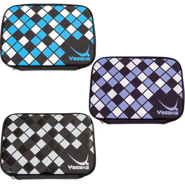 ヤサカラケットケースラケットとメンテナンス用品をすっきりと収納できる新インナーボード付きのラケットケースH-148：グリッドケース素材：ポリエステルカラー：サックス、ラベンダー、ブラックサイズ：30.0×21.0×5.5cmMade in ...