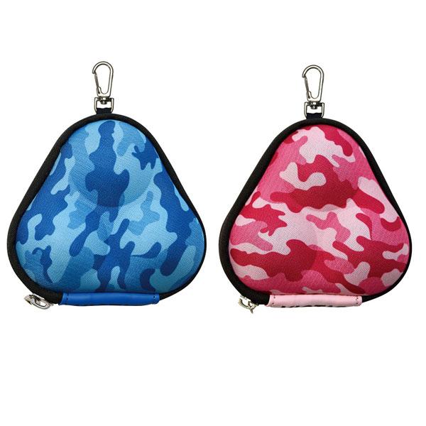 ヴィクタスのボールケース。40?ボール、44?ボール収納可能！ボール3球を収納可能！カラビナ付きのボールケース！カラー：ブルー、ピンク