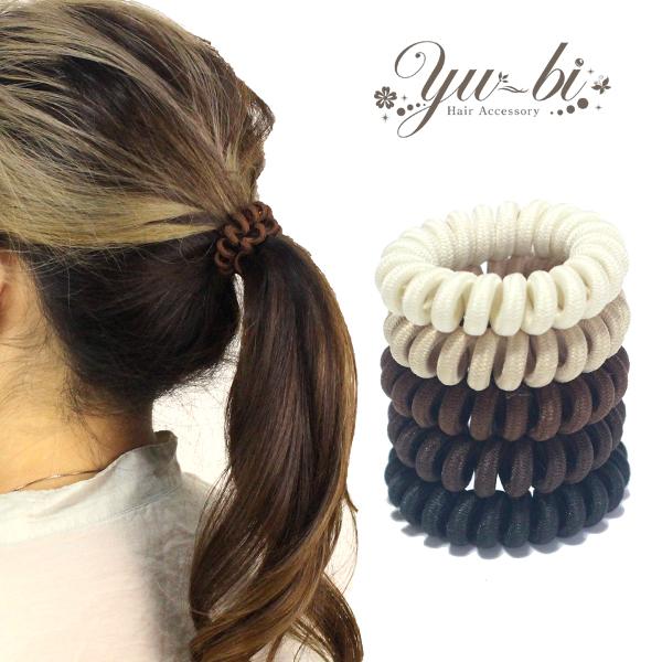 ゆうパケットOK】ヘアゴム/【5本セット】跡がつきにくい
