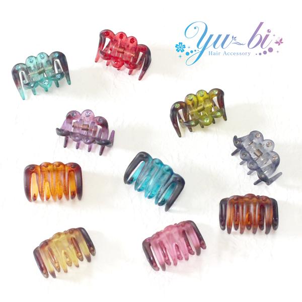 ゆうパケット送料250円】ヘアクリップ/グラデーション ミニミニバンス