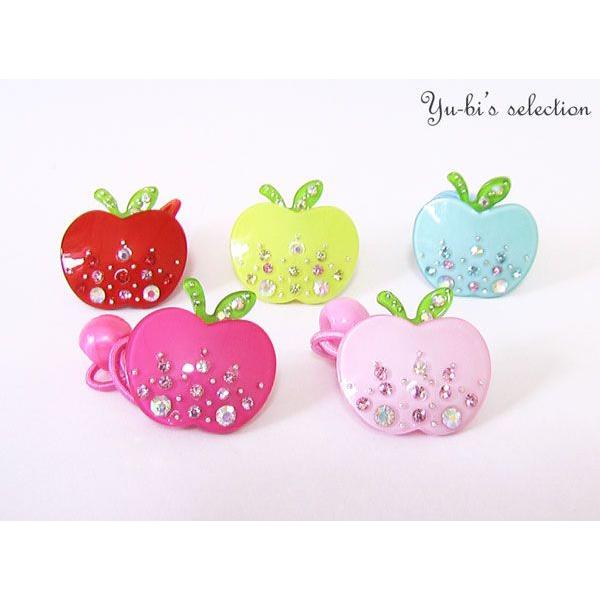 キッズヘアゴム 子供 女児 ヘアアクセ 髪飾り きらきらラインストーンパステルりんごキッズヘアゴムki1 Buyee Servis Zakupok Tretim Licom Buyee Pokupajte Iz Yaponii