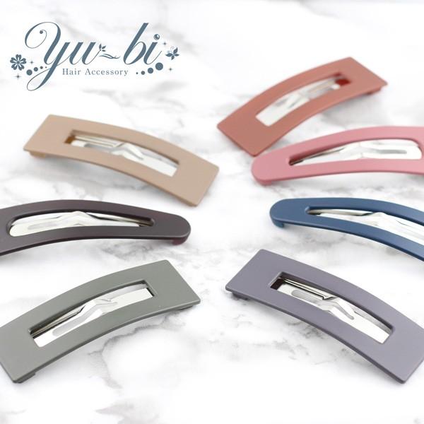 ヘアピン マット パッチン留め フレームピン P39 グレー 茶色 ベージュ 紫 青 ピンク 赤 トライアングル スクウェア 三角 四角 前髪留め 髪飾り P39 優美 Accessory 通販 Yahoo ショッピング