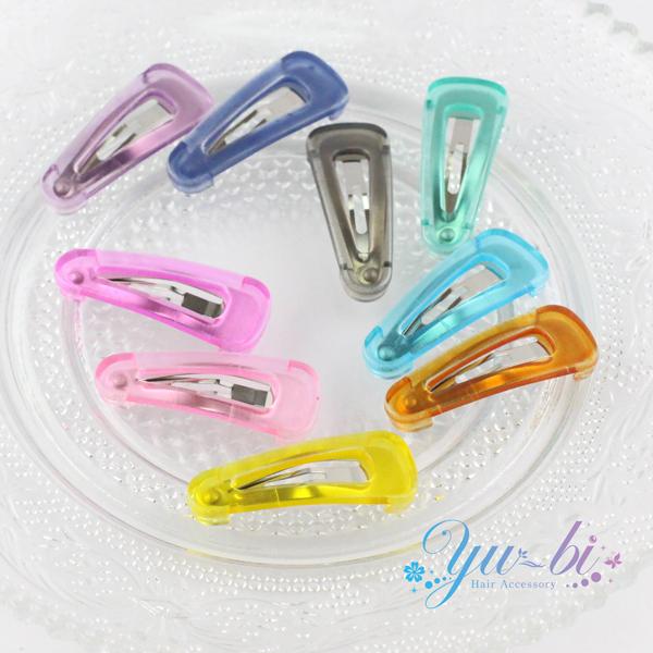 ゆうパケット送料250円】ヘアピン/パッチンどめ 三角 スケルトン