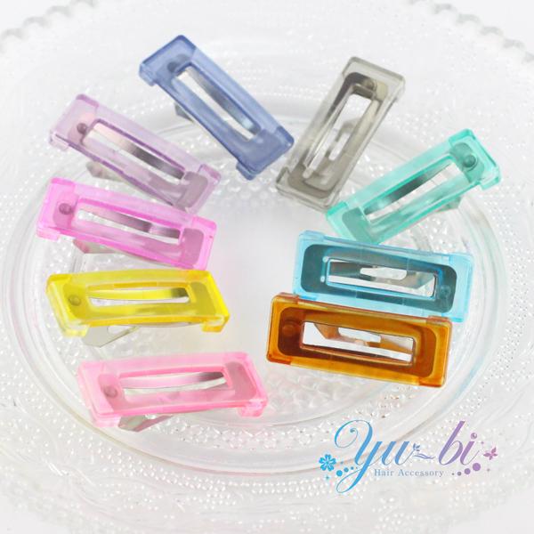 ゆうパケット送料250円】ヘアピン/パッチンどめ 四角 スケルトン ゆうパケット送料250円】ヘアピン/パッチンどめ 四角 スケルトン