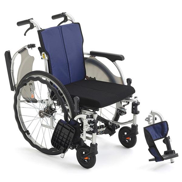 ミキ 車椅子 軽量 コンパクト MiKi CRT-SG-3B 多機能 自動ブレーキ付 