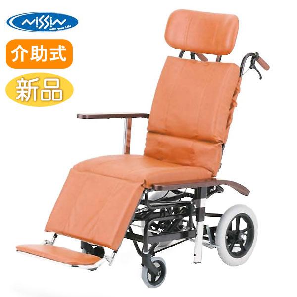 日進医療器 車椅子 NHR-7 ティルト＆リクライニング スチール製 介助用