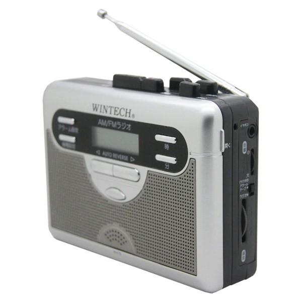 カセットテープレコーダー PCT-11R マイク内蔵 ワイドFM対応ラジカセ