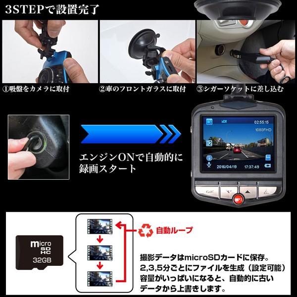 THANKO サンコー ドライブレコーダー 高画質 フルHD 1080p WDR機能搭載
