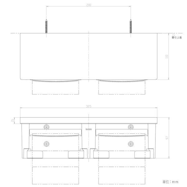 TOTO 紙巻器（2連、樹脂製）ホワイト YH650#NW1 受注生産品 納期目安2