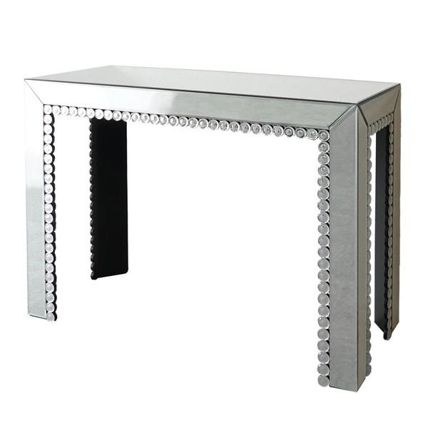 クロシオ ミラーテーブル おしゃれで豪華なクリスタル調装飾