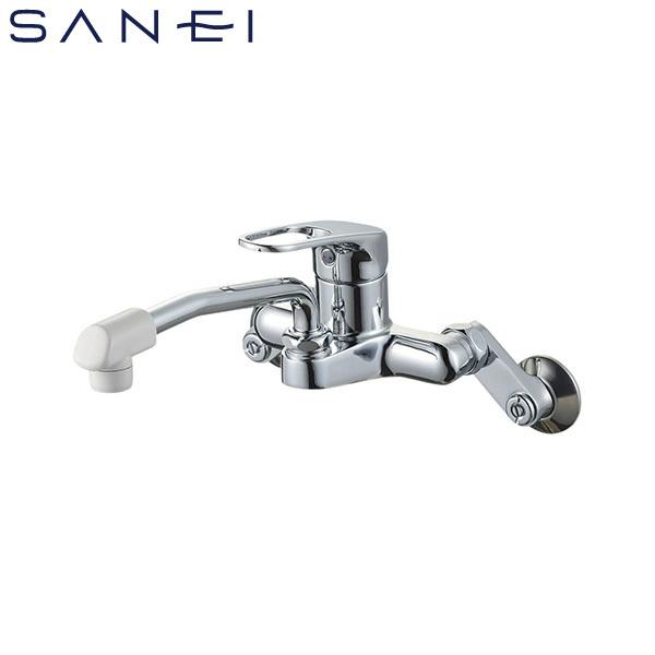 SANEI 壁付シングルレバー混合栓 一般地用 KCD 水栓金具 キッチン
