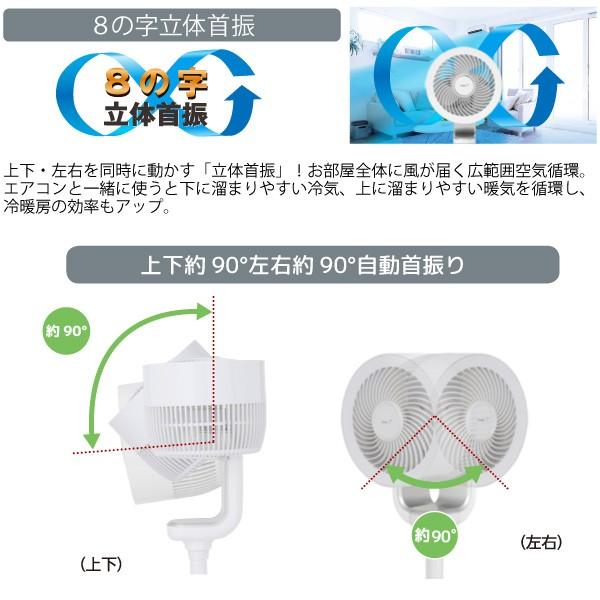 ユアサプライムス 消臭 サーキュレーター YCL-DJ189BFR 3D 立体
