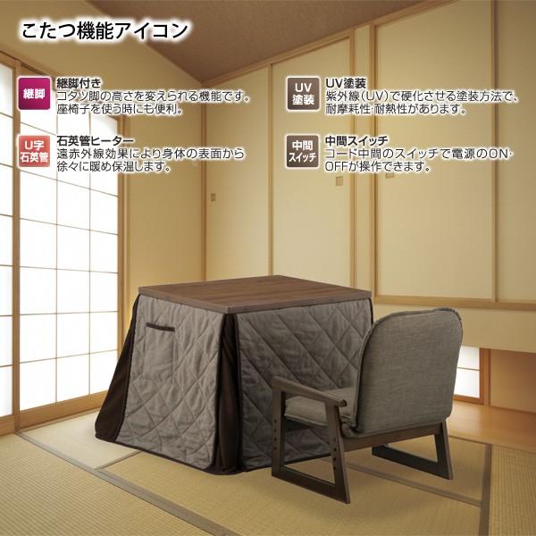 ユアサプライムス お一人様用 こたつ なごみ NGM-N69DLH(MB) 69×55