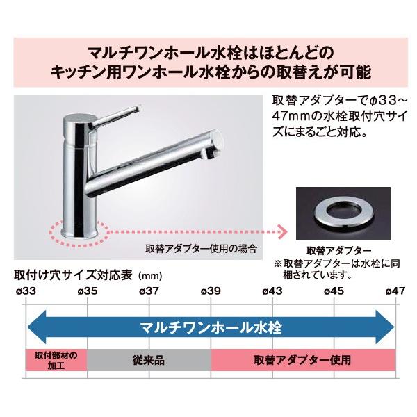 LIXIL INAX キッチン用 マルチ ワンホール シングルレバー混合水 LIXIL INAX キッチン用 マルチ ワンホール シングルレバー混合水