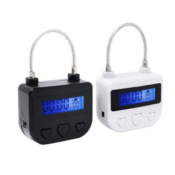 タイマーロック式 南京錠 USB充電 防犯 セキュリティ用品 禁欲グッズ