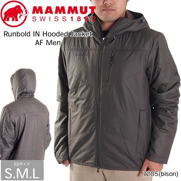 MAMMUT マムート Runbold IN Hooded Jacket AF Men カラー：7205bison ランボルド  インサレーションフーディジャケット アジアンフィット 日本正規代理店商品