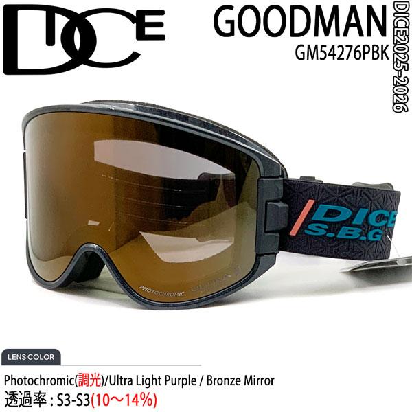 DICE goodman ウルトラ調光 DICE（ダイス） スノーゴーグル GOODMAN グッドマン 調光