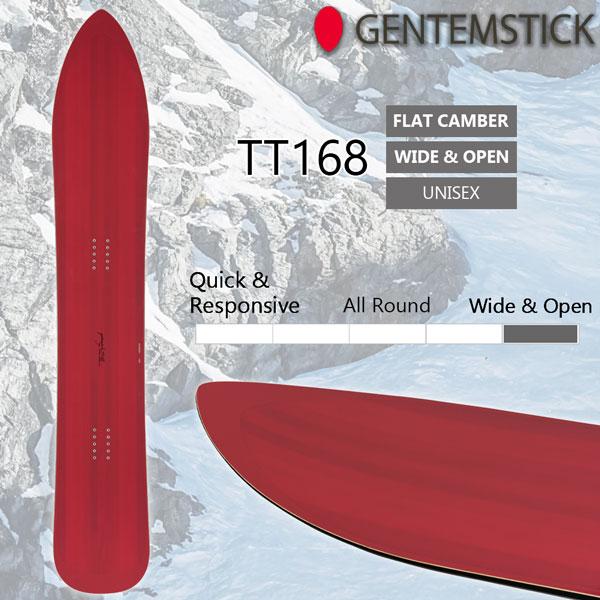 スノーボード GENTEMSTICK TT168 25-26 ゲンテンスティック ティーティー168 GENTEMSTICK TT168