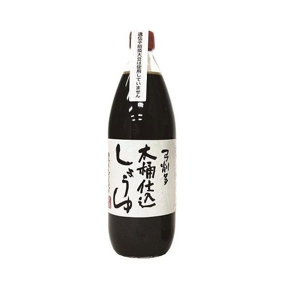 国内産大豆と国内産小麦を使用して、約1年間杉製の木桶で仕込んだ醗酵がよい丸大豆醤油です。香りがよいので、そのまま豆腐や刺身につけて食べてもおいしいですし、うまみが多いので煮物やおつゆなどの調理にも向いています。木桶には蔵独自の何種類もの酵母...