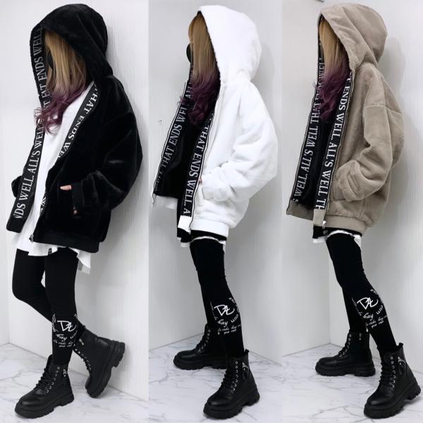 極上 インサイドロゴ テープロゴ 光沢 ファージャケット オーバー