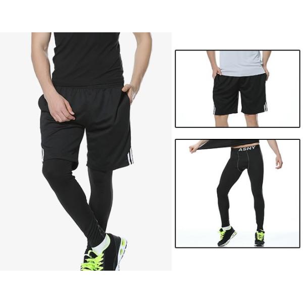 ショートパンツ ランニングパンツ メンズ レギンス ジム サッカー スポーツウェア 短パン フィットネス 裏地付き ２点セット 通気性 マラソン 優品 セール Buyee Buyee 日本の通販商品 オークションの代理入札 代理購入