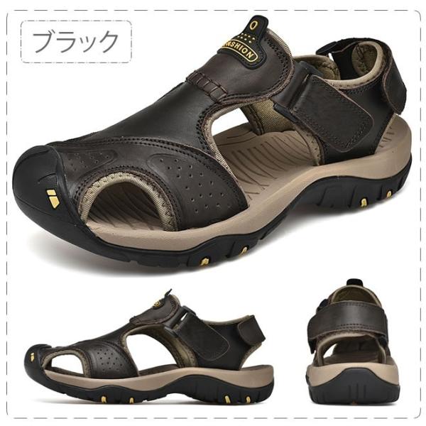 サンダル 本革 スリッパ メンズ ビーチサンダル 男性 履き心地良い ストラップ 紳士靴 ベルト おしゃれ 散歩 カジュアル お気に入 Yuhin
