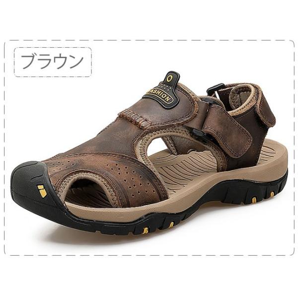 サンダル 本革 スリッパ メンズ ビーチサンダル 男性 履き心地良い ストラップ 紳士靴 ベルト おしゃれ 散歩 カジュアル お気に入 Yuhin