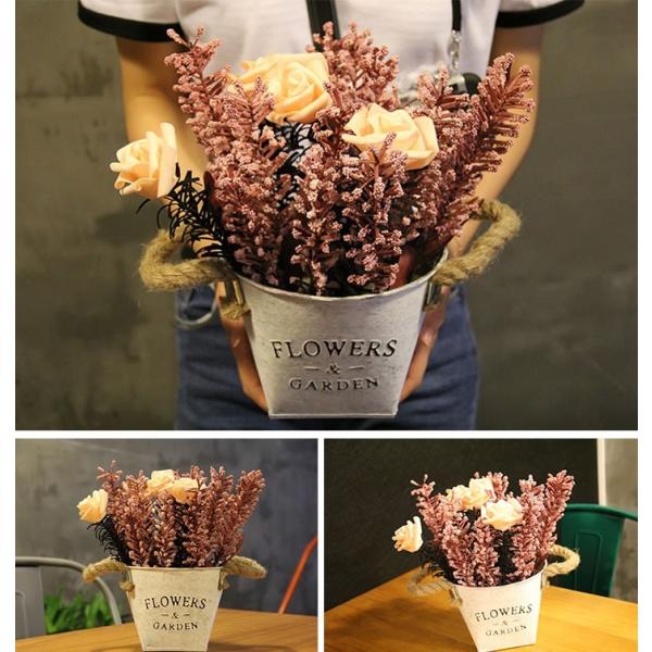ブリキ 造花 ガーデニング 花器 うつわ 水筒 バケツ 花瓶 インテリア 置物 プレゼント 贈り物 優品 セール Buyee Buyee Japanese Proxy Service Buy From Japan Bot Online