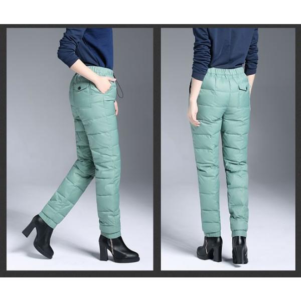 ダウンパンツ ハイウエスト ダウン レディース 冬パンツ スキニー 着痩せ 保温 暖かい 大幅にプライスダウン カジュアル 大きいサイズ オシャレ Yuhin 防寒パンツ アウトドア