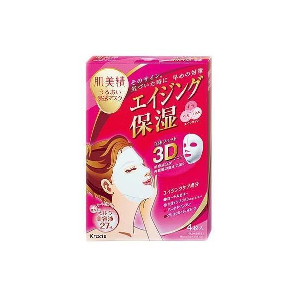 肌美精 うるおい浸透マスク 3D エイジング保湿4枚入 : 結ドラッグ
