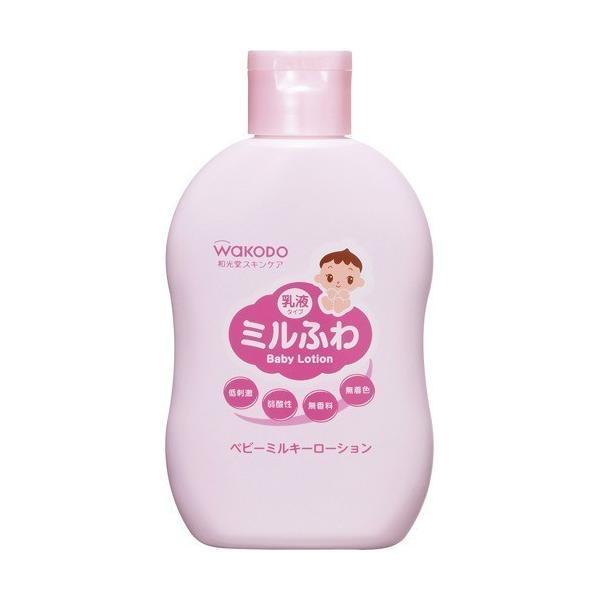 ミルふわ ベビーミルキーローション(150mL) |商品区分:ベビー用品<br>【ミルふわ ベビーミルキーローションの商品詳細】<br>●赤ちゃんの肌を考えて、水と油のバランスに着目したスキンケア用品です。<b...