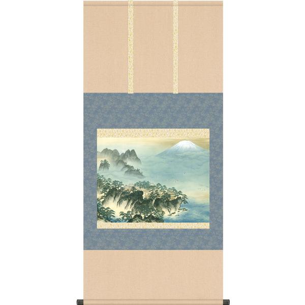 掛軸 神路山 横山大観 工芸 木箱 白木屋 掛軸 神路山 横山大観 工芸 木箱 白木屋 横山大観「無我」掛軸