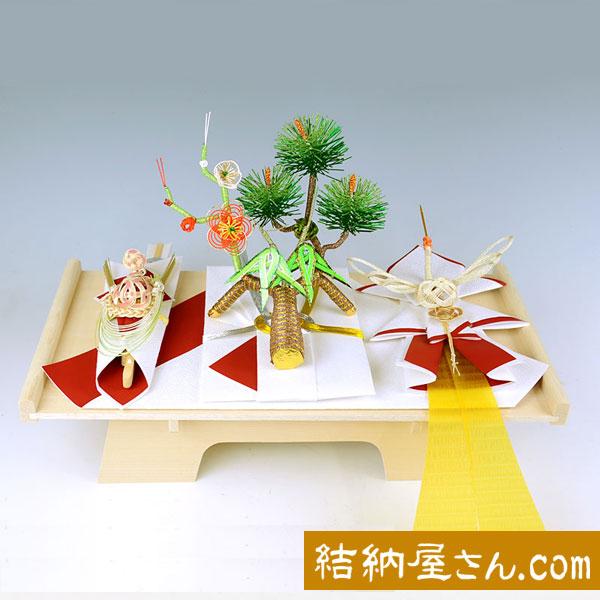 結納品セット 略式結納品 春日セット（白木台）（毛せん付） : 結納屋